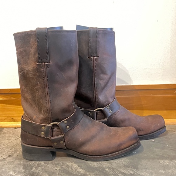 Frye Harness 12R Men’s Moto Boot in Gaucho - Picture 1 of 10